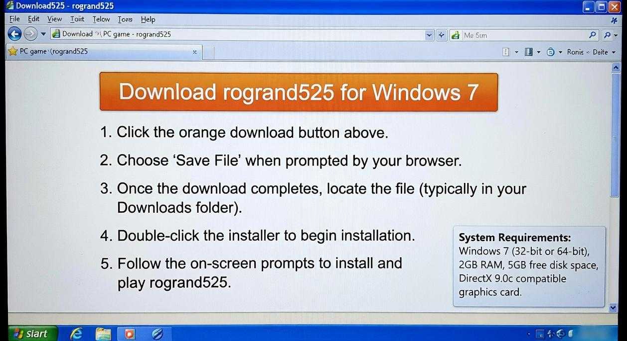 How to Download Rogrand525 Pc Game on Windows 7